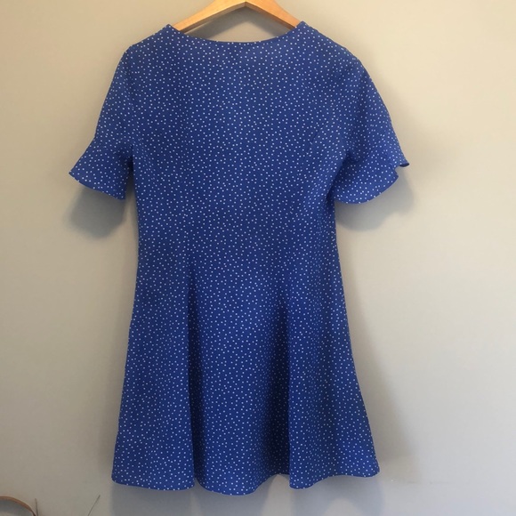Royal Blue Polka Dot dress - Picture 4 of 4